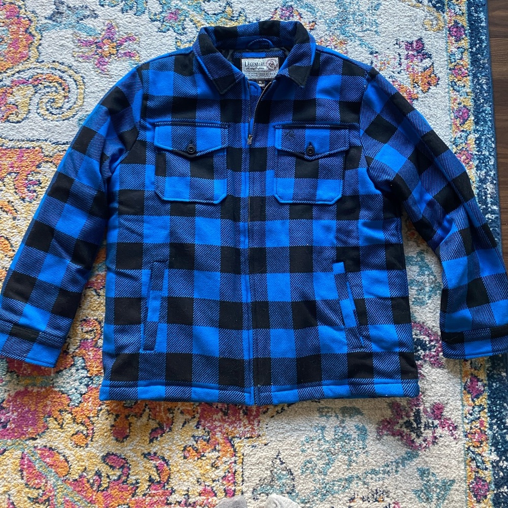 Men’s Tough As Buck Outdoorsman Berber Lined Wool Coat